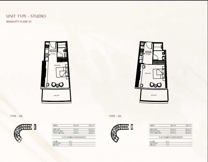 Binghatti Flare Floor Plans