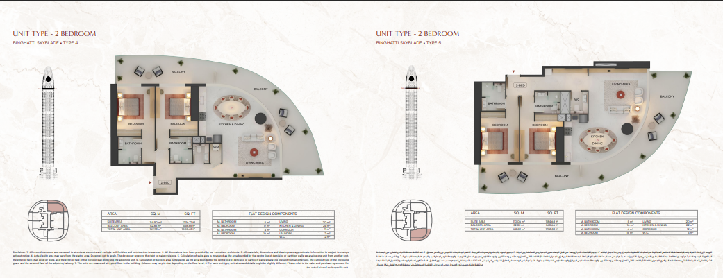 Binghatti Skyblade Floor Plans